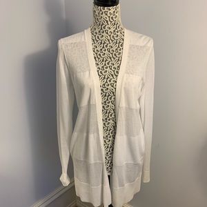 LOFT white cardigan